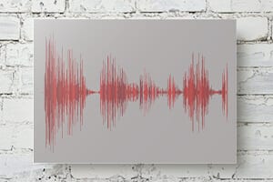 custom sound wave art