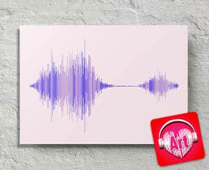 Onde sonore Wave Art Decor Stampa la Tua Canzone Preferita Decorazione della Parete Wave Art Sound Wave Art Hanging Wall Stampa Artistica Soundwave Art Soundwave 