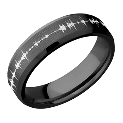 zirconium soundwave ring