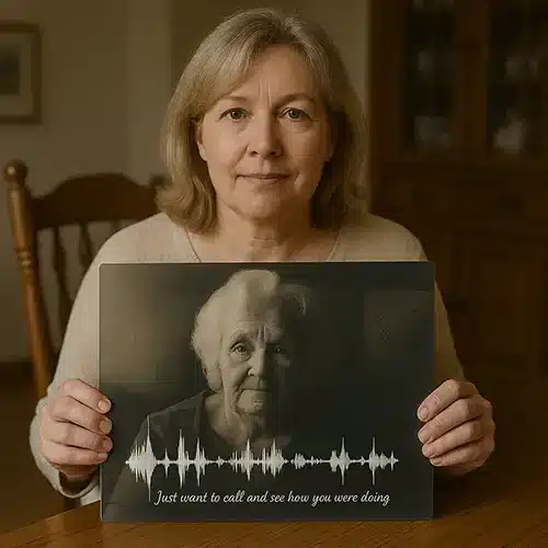 Photo and Voicemail Soundwave Art