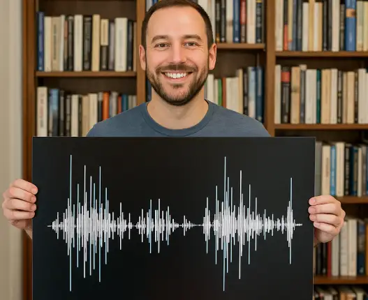 Aluminum Soundwave Art